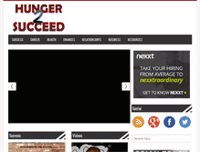 Tablet Screenshot of hunger2succeed.com